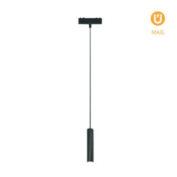 Suspensão para calha magnética PIQUET (2 condutores) 6W LED 250lm 3000K 38° preto
