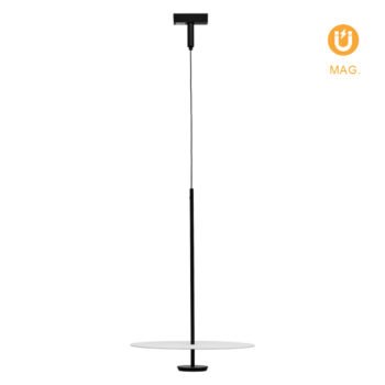 Suspensão para calha magnética PIQUET (2 condutores) 14W LED 1100lm 3000K 150° preto