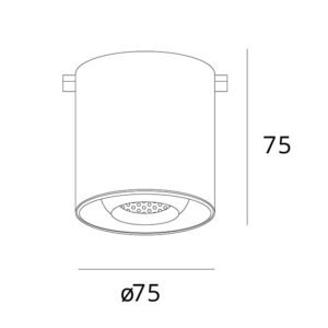 Plafond para calha magnética PIQUET (2 condutores) 6W LED 400lm 3000K 24° preto - Image 3