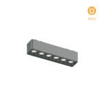 Barra para calha magnética PIQUET (2 condutores) 6W LED 480lm 3000K 24° preto