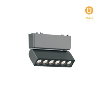 Barra orientável p/calha magnética PIQUET (2 condutores) 6W LED 480lm 3000K 24° preto