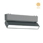 Barra orientável p/calha magnética PIQUET (2 condutores) 12W LED 580lm 3000K 150° preto