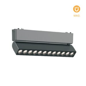 Barra orientável p/calha magnética PIQUET (2 condutores) 12W LED 870lm 3000K 24° preto