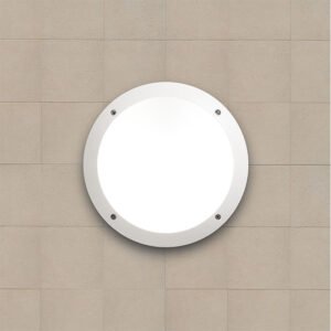 Aplique LUCIA 1xE27 IP66 C.30xL.9xAlt.30cm resina branco - Image 2
