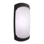 Aplique FRANCY 1xE27 IP66 C.30xL.8,5xAlt.13cm resina preta