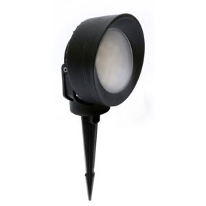 Foco com espigão TOMMY 1xGX53 10W botão CCT (2cores) incluída IP66 preto