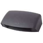 Aplique ABRAM 1xR7s (118mm) 7,5W botão CCT (3cores) incluída IP55 C.19,5xL.6xAlt.12cm resina preta