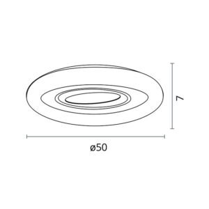 Plafond TEBE 130W LED 3000-4000-6000K branco - Image 3