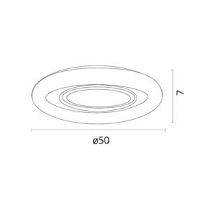 Plafond AMALTEA 116W LED 3000-4000-6500K branco - Image 3