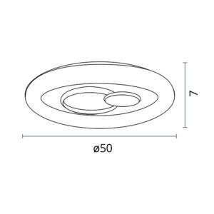 Plafond HERSA 116W LED 3000-4000-6500K branco - Image 3