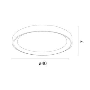 Plafond KIGALI 72W LED 3000-4000-6000K branco/prata - Image 4