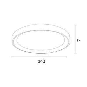 Plafond KIGALI 72W LED 3000-4000-6000K branco/branco - Image 4
