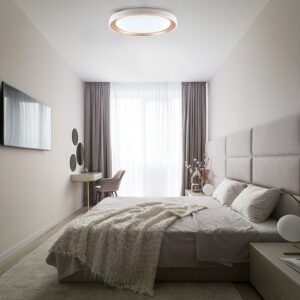 Plafond KIGALI 48W LED 3000-4000-6000K branco/dourado - Image 3