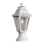 Pilar ANNA 1xE27 IP55 Alt.38,5xD.22cm resina branca