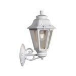 Aplique ANNA 1xE27 IP55 C.22xL.27,5xAlt.45cm resina branca