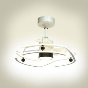 Ventoinha de tecto ALISON branco, 3 palas, 125W+125W LED 3000|4000|6000K A.50xD.63cm - Image 2