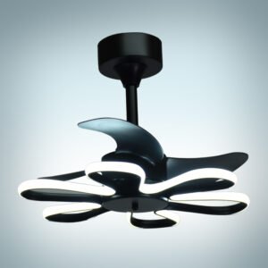 Ventoinha de tecto ENEBRO preta, 3 palas, 30W+30W LED 3000|4000|6000K A.41xD.53cm - Image 3