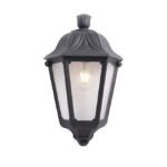 Aplique IESSE 1xE27 IP55 resina preta