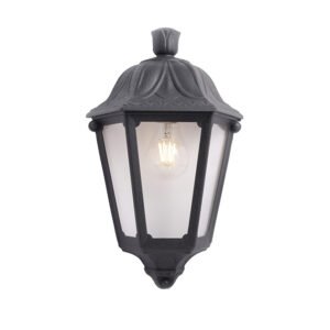 Aplique IESSE 1xE27 IP55 resina preta