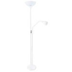 Candeeiro de pé MILANO com braço de leitura 1xE27+1xE14 Branco