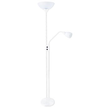 Candeeiro de pé MILANO com braço de leitura 1xE27+1xE14 Branco