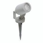 Foco com espigãoTOMMY 1xGU10 6W botão CCT (2cores) IP66 cinza