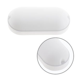 Aplique SURF ECOVISION oval IP65 9W LED 900lm 3000K Branco