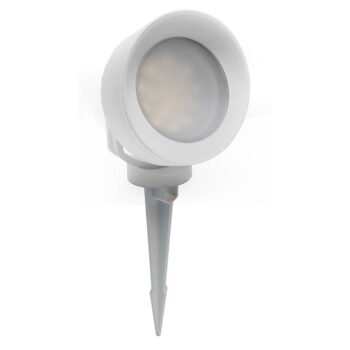 Foco com espigão TOMMY 1xGX53 10W botão CCT (2cores) IP66 branco