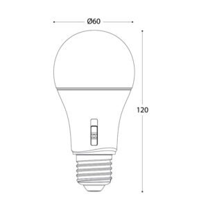Lâmpada E27 (grosso) GLS LED-CCT 11W CCT (2700/4000/6500K) - Image 3