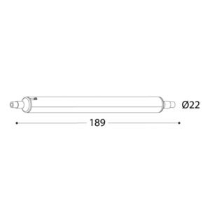 Lâmpada R7s (189mm) GLS LED-CCT 10,5W CCT (2700/4000/6500K) - Image 2