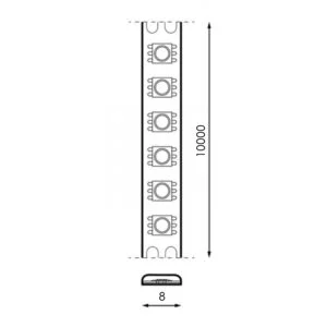 Fita Led ZIADNA 24VDdc 12W/m 192Led/m IP20 3000k+4000k+6000k 10m/rolo - Image 2