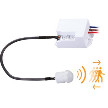 Sensor de Movimento IR branco IP20, ângulo de deteção 120º/360º