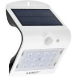 Aplique solar SOLARIS IP65 1,5W 220lm LED 6000K+LED traseiro 4000K Branco