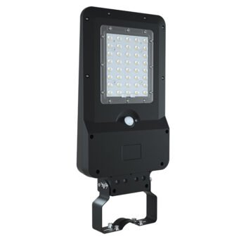 Aplique solar DALTON c/sensor e painel solar IP65 25W LED 3000lm 6000K 90°