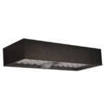 Aplique solar SANDOVAL IP65 3W LED 900lm 4000K Preto