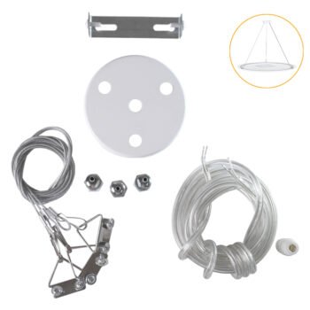 Conjunto de acessórios para suspender o plafond CAMUS com cabos de aço 1,2m