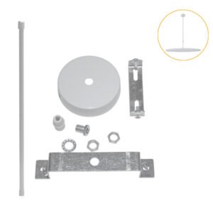 Conjunto de acessórios para suspender o plafond CAMUS de 38cm com tubo rígido
