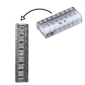 Ligador Fio Fléxivel 8 polos 0,2-2,5mm² 450V 24A (cx 25un) - Image 2