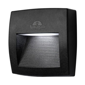 Aplique LORENZA 1xR7s (78mm) 3,5W botão CCT (3cores) IP55 resina preta
