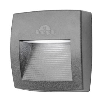 Aplique LORENZA 1xR7s (78mm) 3,5W botão CCT (3cores) IP55 resina cinza