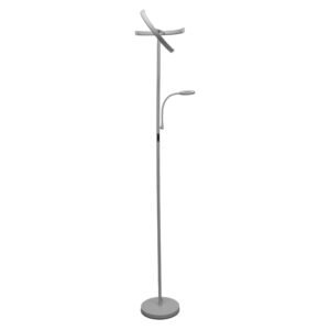 Candeeiro de pé IRIS com braço de leitura 20W+7W LED CCT (3000K-6000K), em branco - Image 2