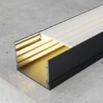 Calha sem abas para fita LED preto com difusor opalino L.30x Alt.20mm - 2mt