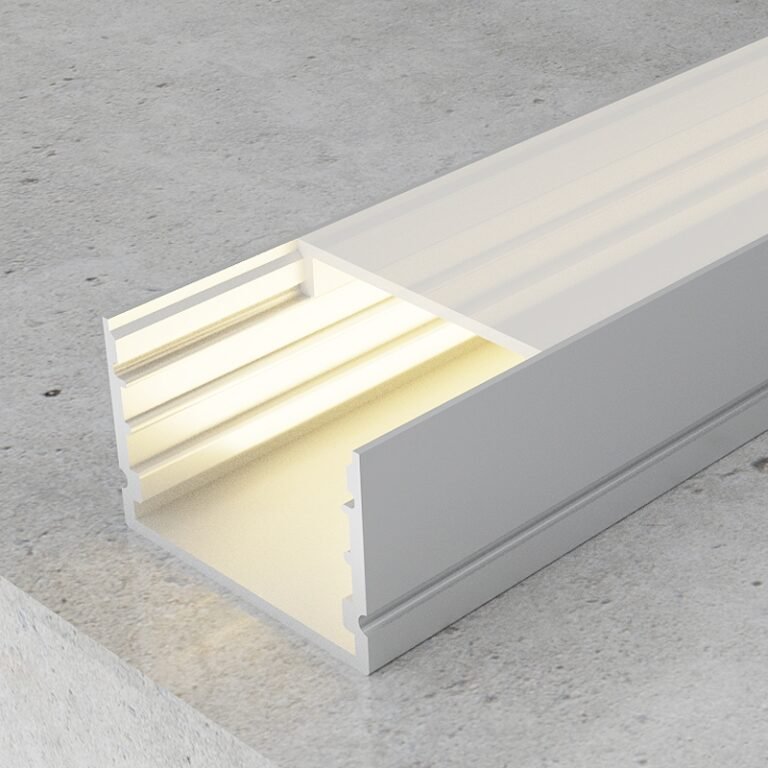 Calha sem abas para fita LED com difusor opalino L.30x Alt.20mm - 2mt