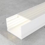 Calha sem abas para fita LED branco com difusor opalino L.30x Alt.20mm - 2mt