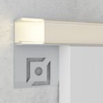 Calha de pladur para fita LED em alumínio com difusor opalino L.32.3x Alt.13.3mm - 2mt