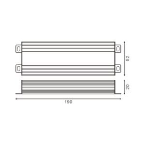 Transformador IP65 (Driver) para Fitas Led 12Vdc 120W - Image 2