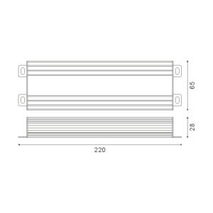 Transformador IP65 (Driver) para Fitas Led 24Vdc 250W - Image 2