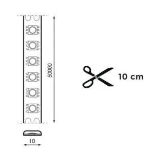 Fita Led PROSTRIP 230V 12W/m 120LED/m IP65 6000K autoclante (múltiplos de 5m) - Image 2