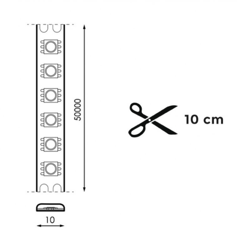 Fita Led PROSTRIP 230V 12W/m 120LED/m IP65 6000K autoclante (múltiplos de 5m) - Image 2