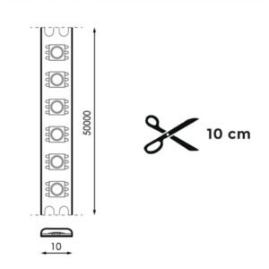 Fita Led PROSTRIP 230V 12W/m 120LED/m IP65 2100K autoclante 50m/rolo - Image 2